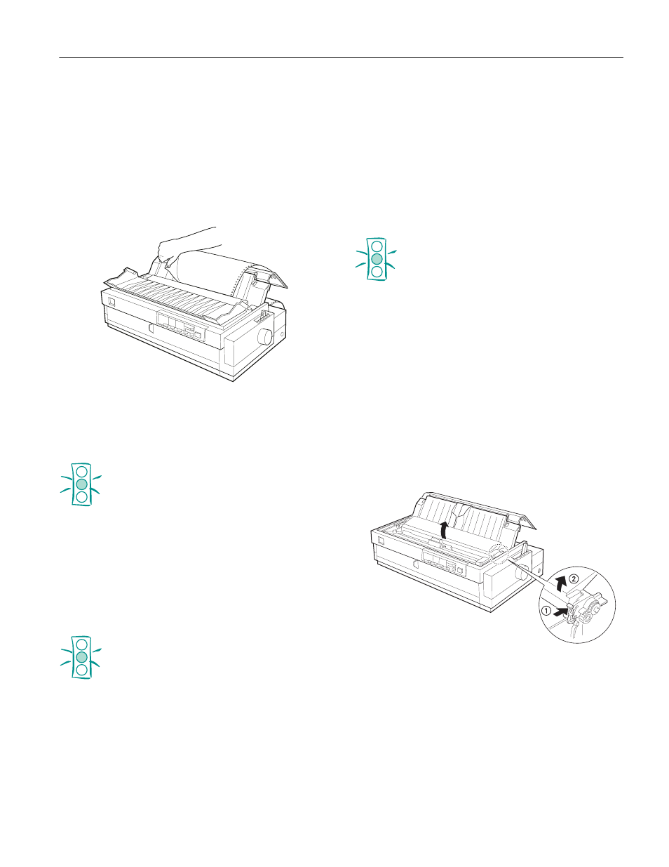 Using the tractor in the pull position, Installing the tractor in the pull position, Epson lq-2080 | Epson 220 User Manual | Page 17 / 28
