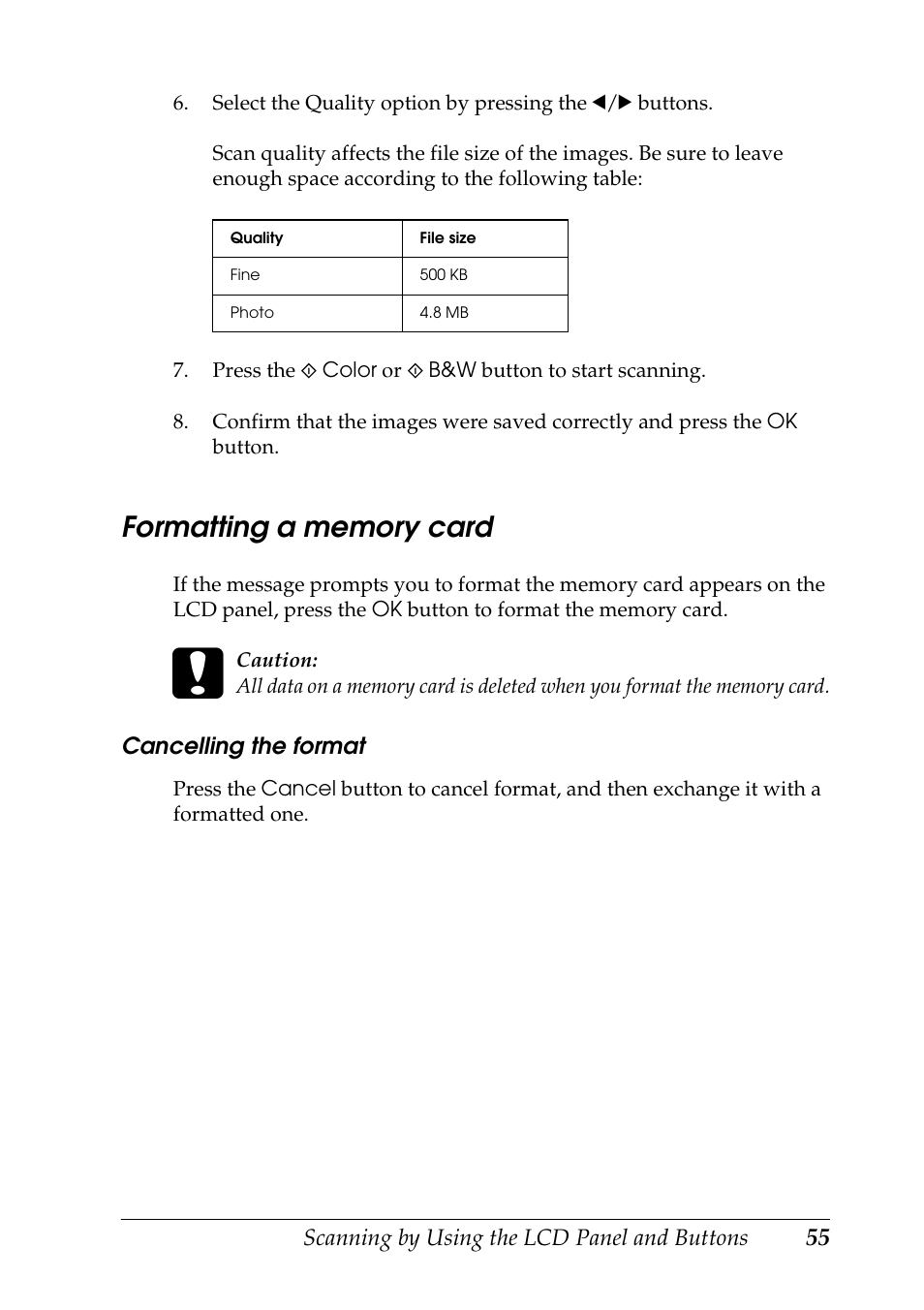 Epson RX600 User Manual | Page 55 / 89