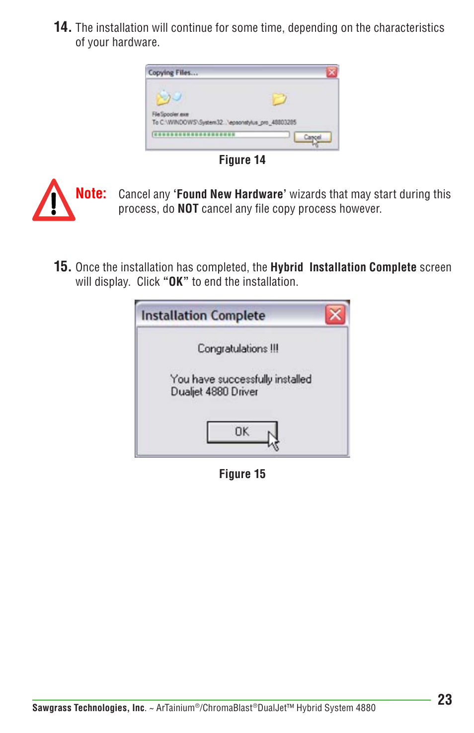 Epson DUALJET HYBRID SYSTEM PRO 4880 User Manual | Page 33 / 72