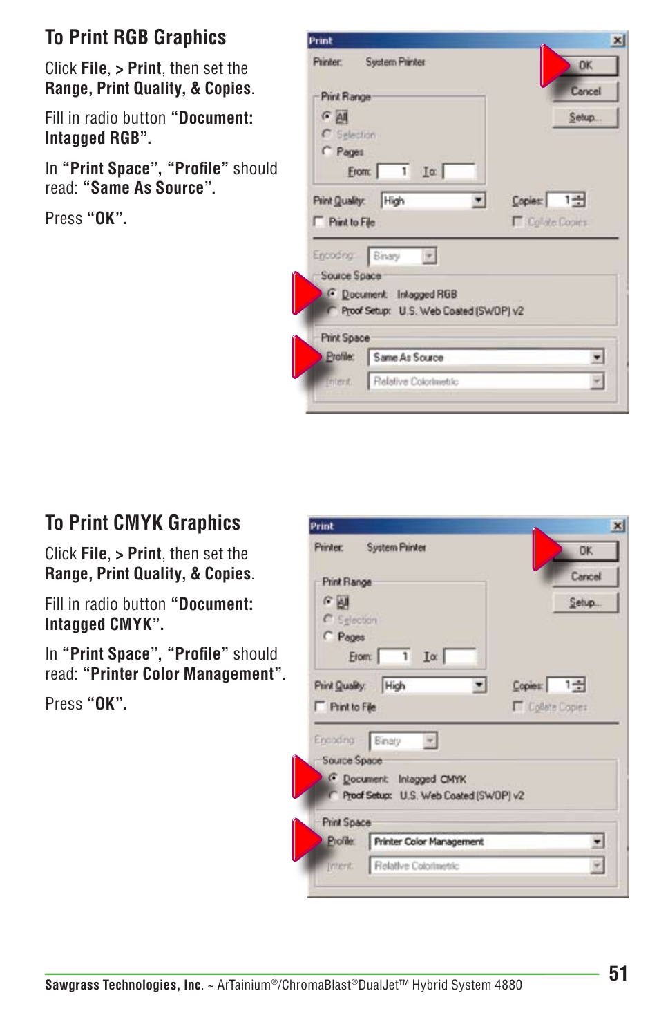 Epson DUALJET HYBRID SYSTEM PRO 4880 User Manual | Page 61 / 72