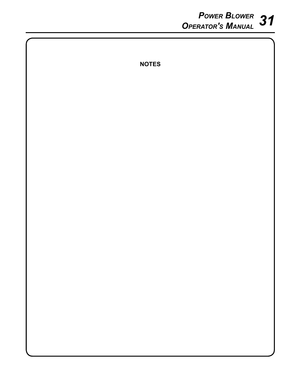 Echo PB-500H User Manual | Page 31 / 32