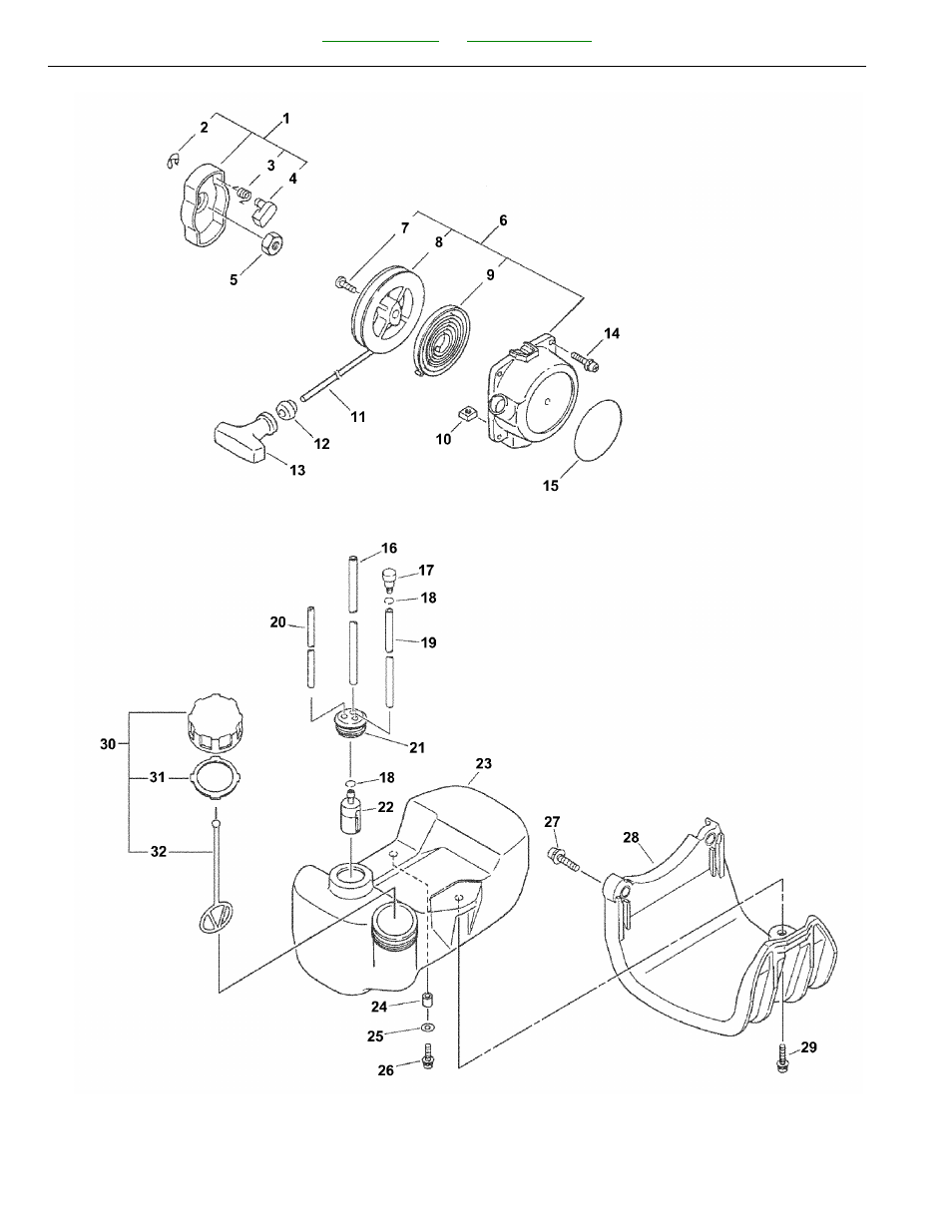 Starter, fuel system | Echo 99944200 User Manual | Page 6 / 28