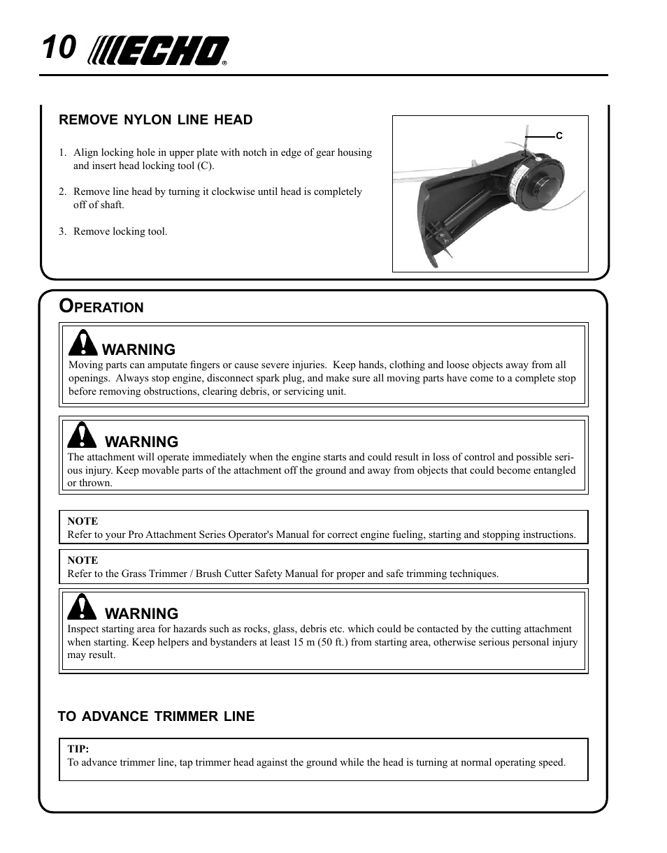 Echo 99944200545 User Manual | Page 10 / 16