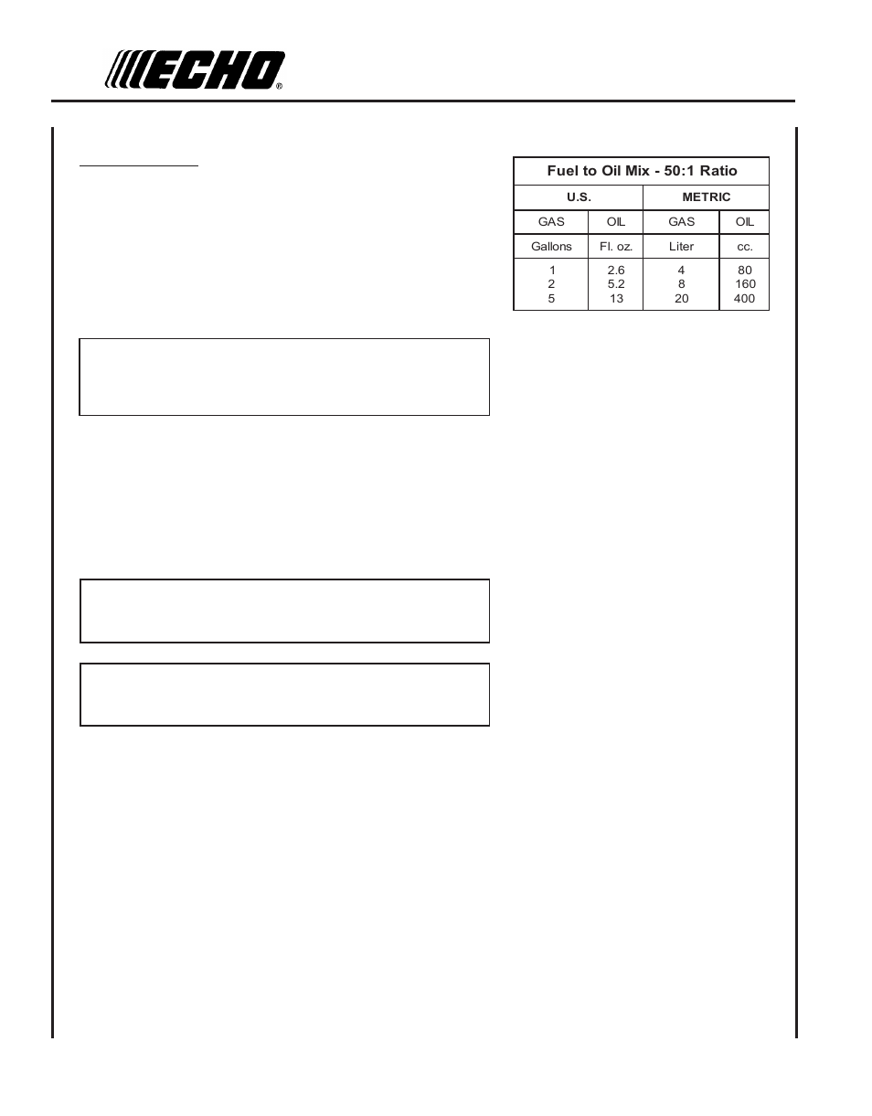 Echo PPT-260 User Manual | Page 14 / 32