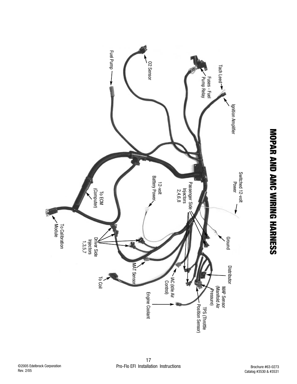 Mop ar and amc wiring harness | Edelbrock 3530 User Manual | Page 17 / 33