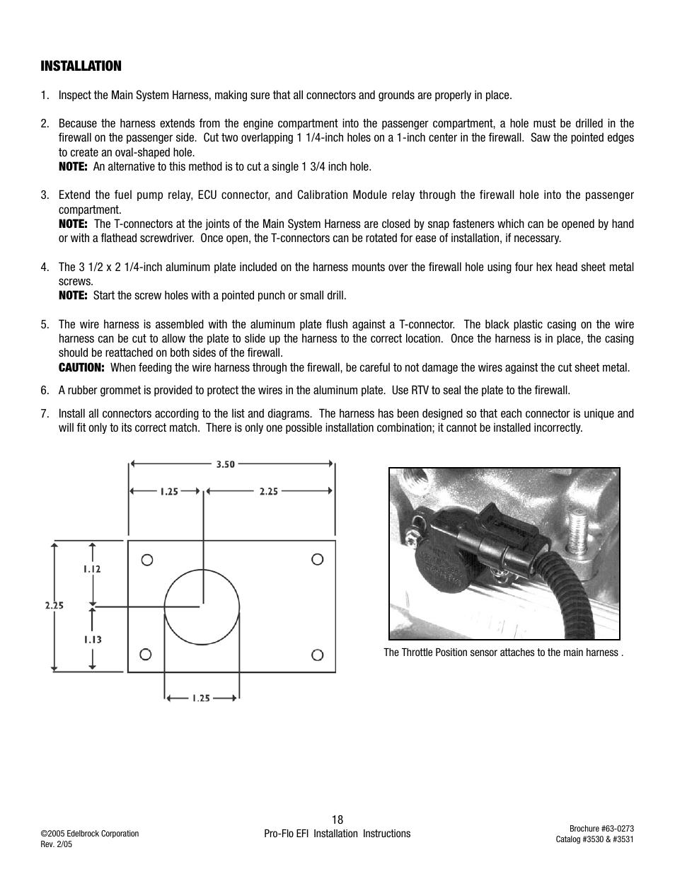 Installation | Edelbrock 3530 User Manual | Page 18 / 33