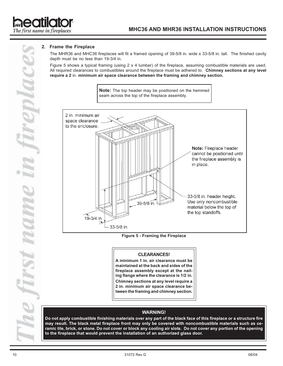 Mhc36 and mhr36 installation instructions | Heart & Home Collectables MHR36 User Manual | Page 10 / 28