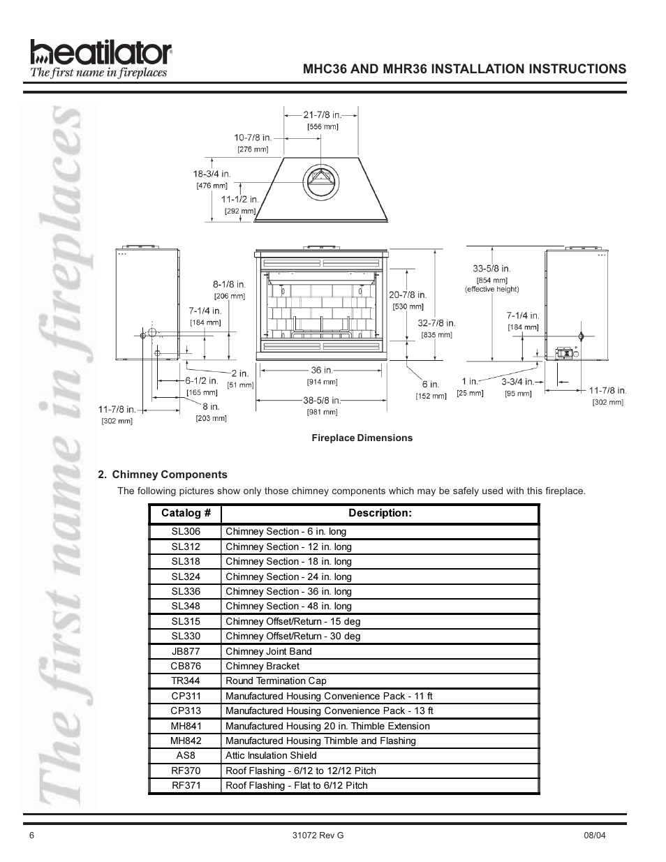 Mhc36 and mhr36 installation instructions | Heart & Home Collectables MHR36 User Manual | Page 6 / 28