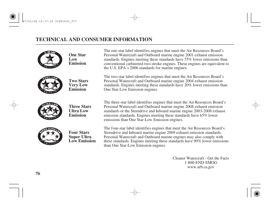 HONDA Outboard Motor BF5A User Manual | Page 78 / 95