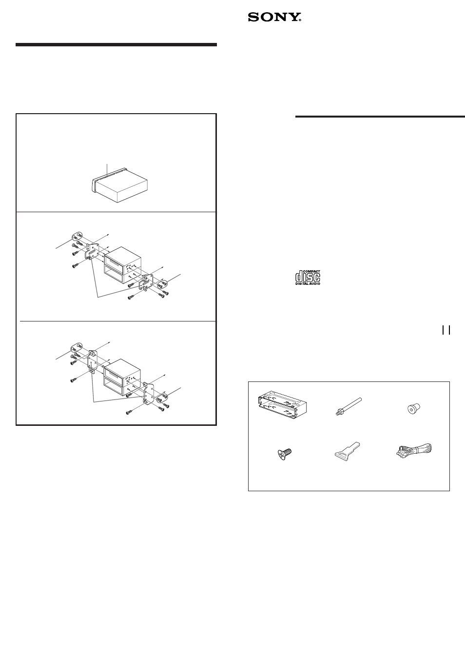 Sony CDX-3100 User Manual | 4 pages