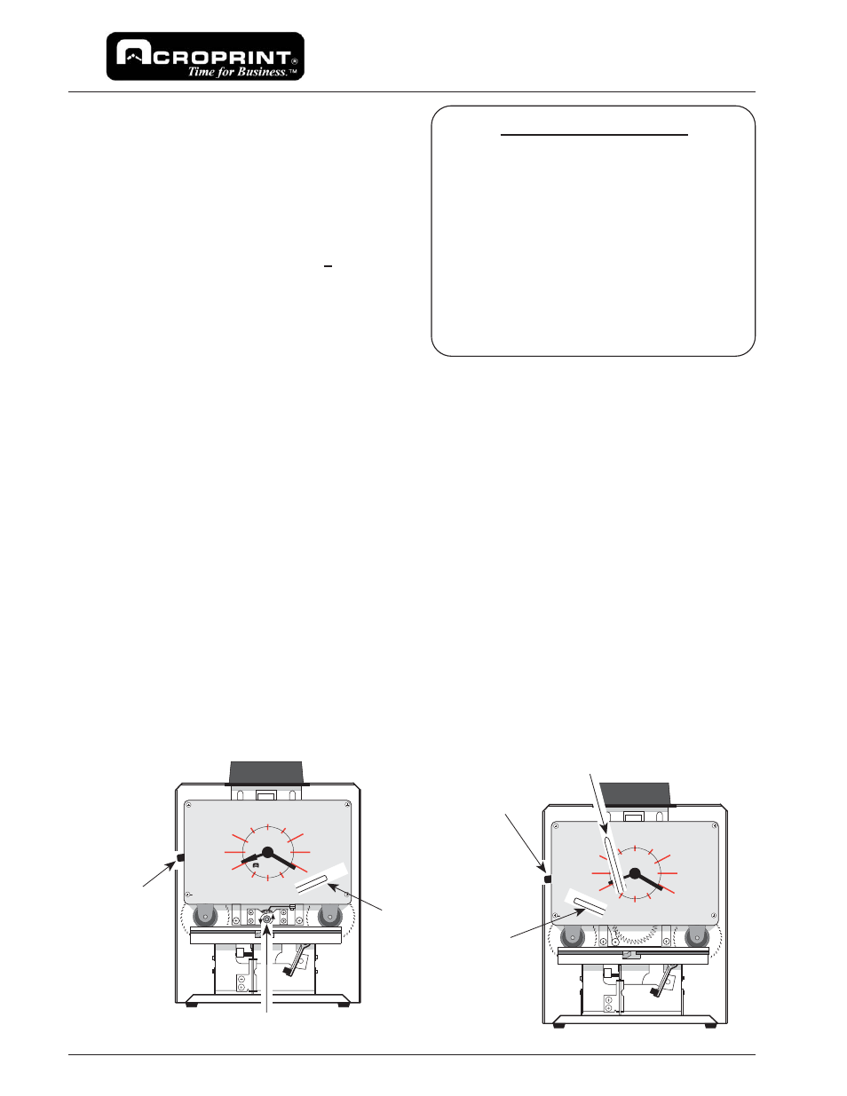 acroprint-150-time-clocks-user-manual-4-pages