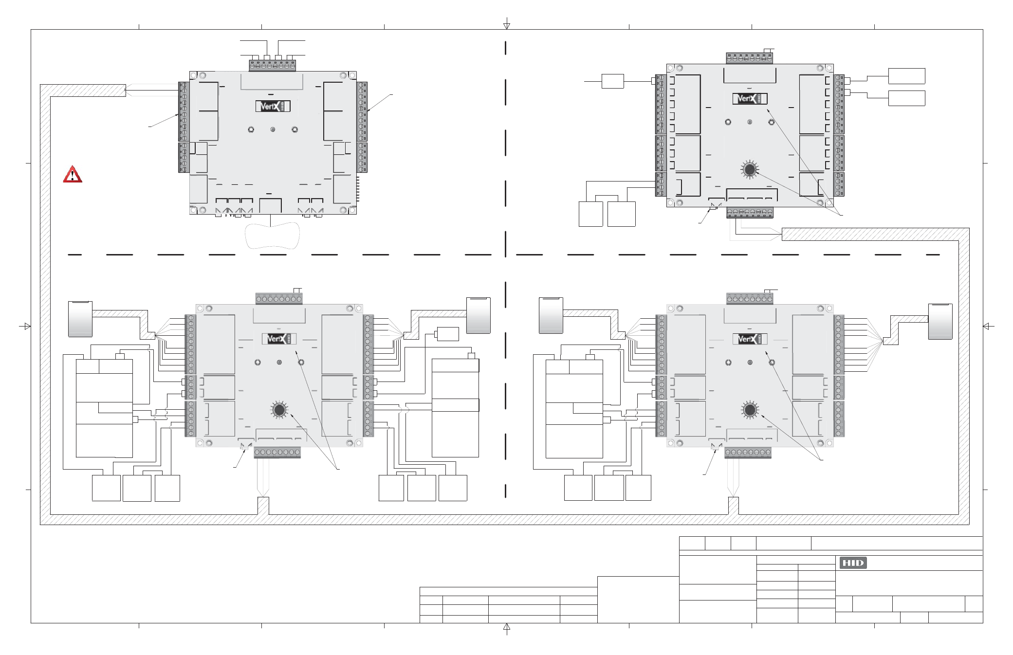 HID VertX EVO V1000 Wiring Examples Installation Guide User Manual | 1 page