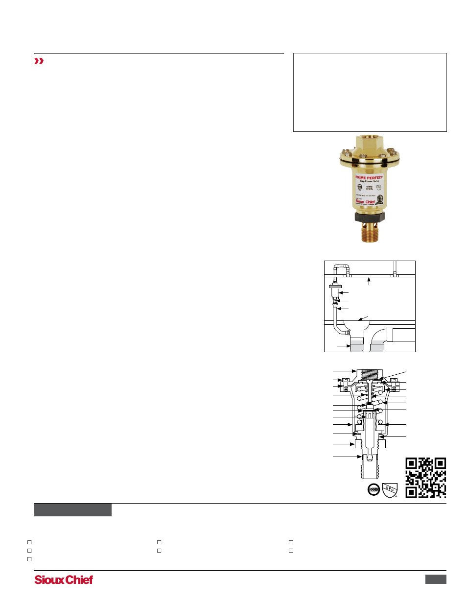 Sioux Chief 695 Series Automatic Trap Primer Valve PrimePerfect User ...