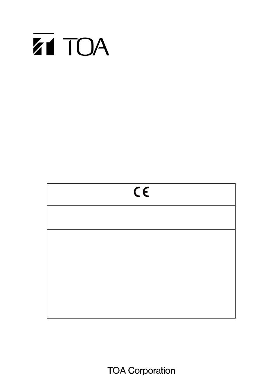 Toa VM-3000 Series User Manual | 149 Pages