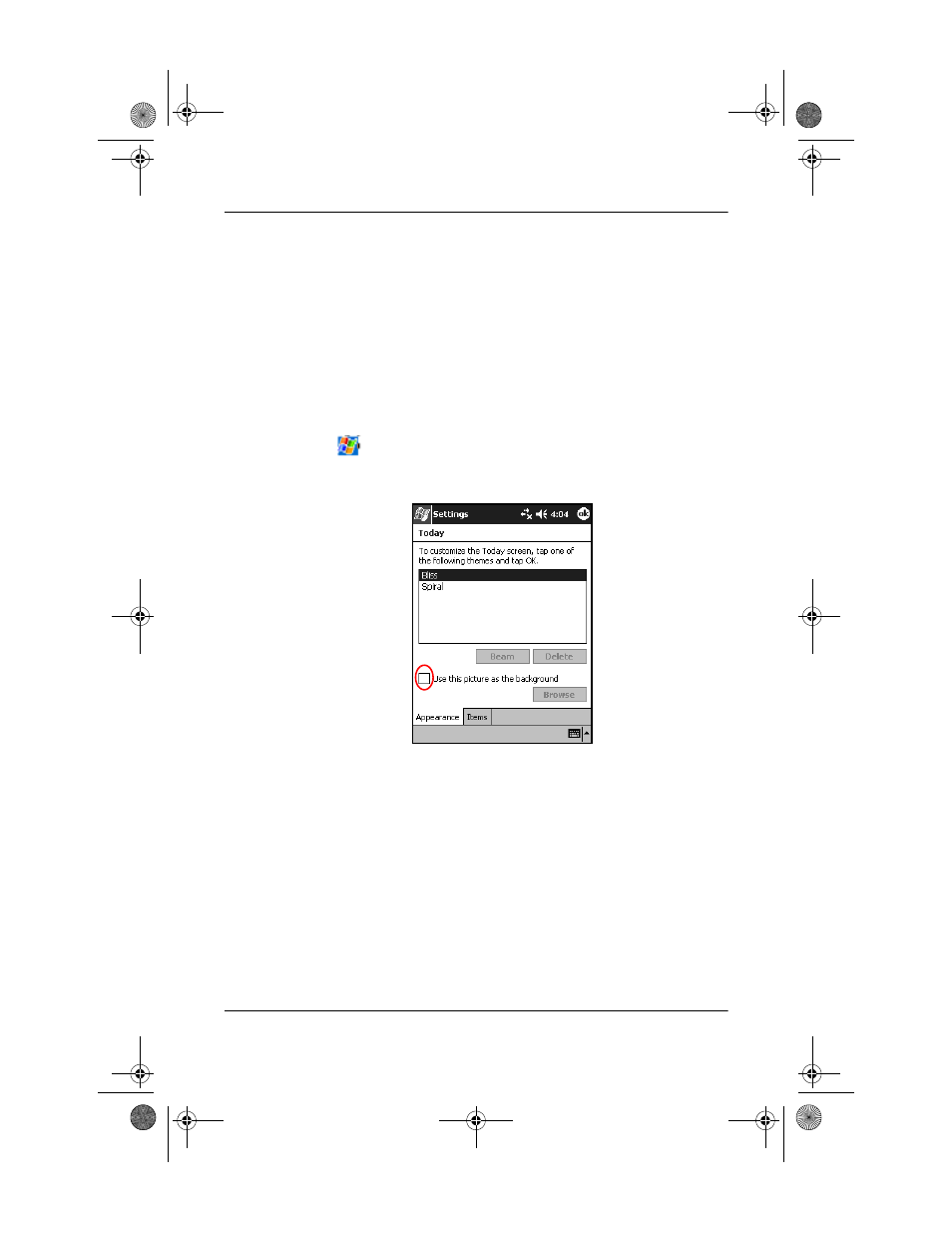 background image