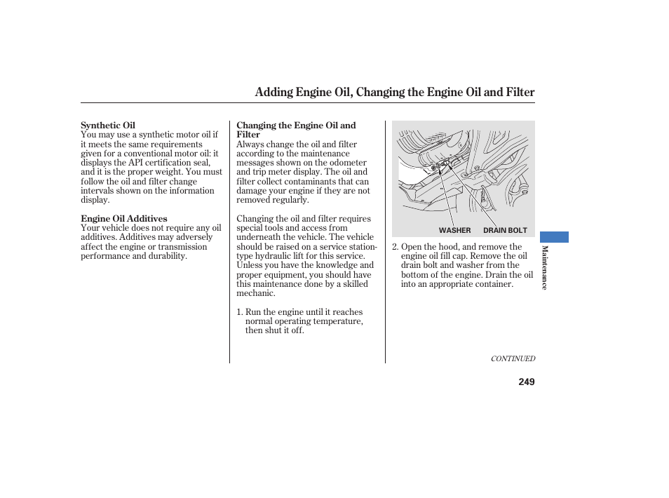 HONDA 2008 Ridgeline User Manual | Page 255 / 342