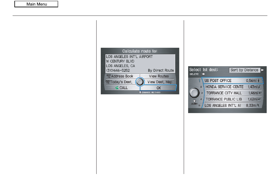 Entering a destination, 2010 pilot | HONDA 2010 Pilot Navigation User Manual | Page 44 / 159