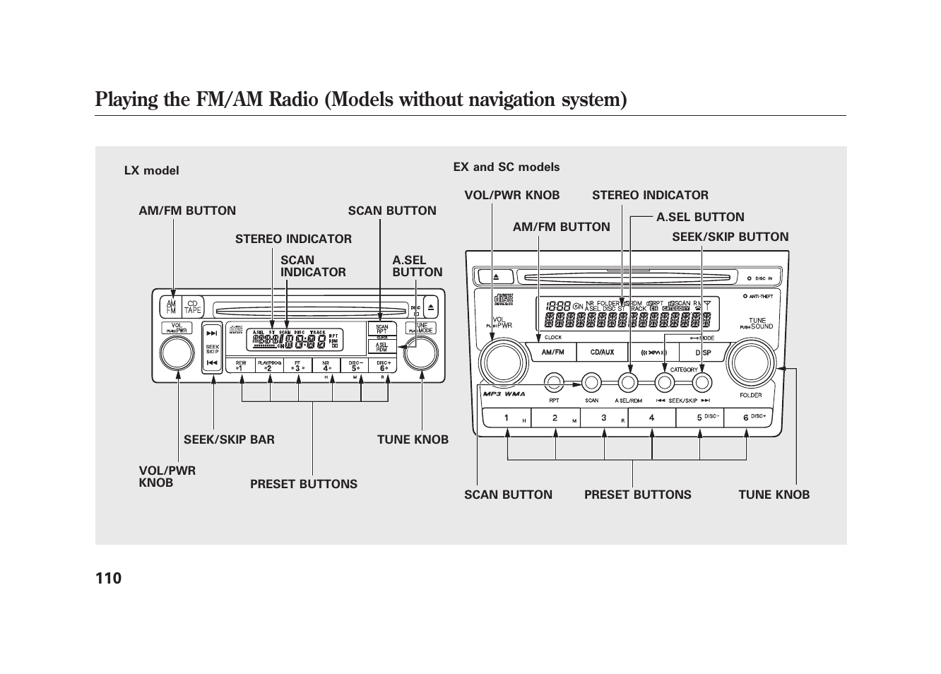 HONDA 2009 Element User Manual | Page 116 / 346