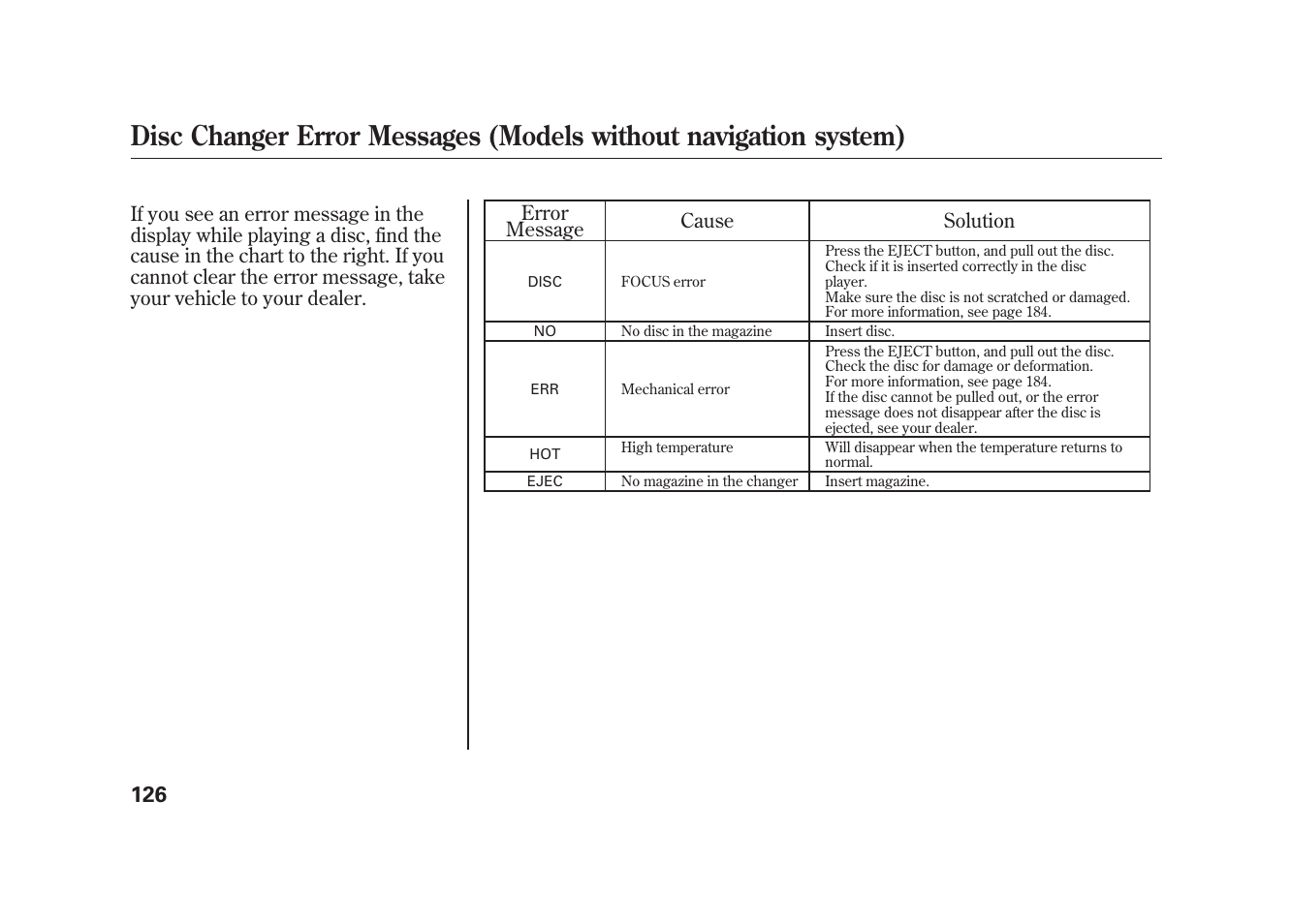 HONDA 2009 Element User Manual | Page 132 / 346