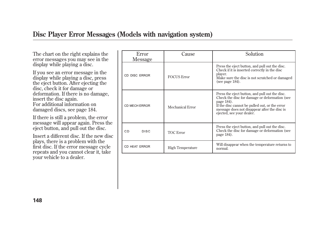HONDA 2009 Element User Manual | Page 154 / 346
