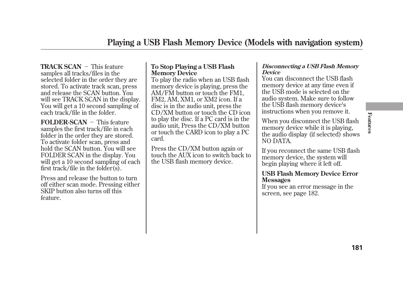 HONDA 2009 Element User Manual | Page 187 / 346