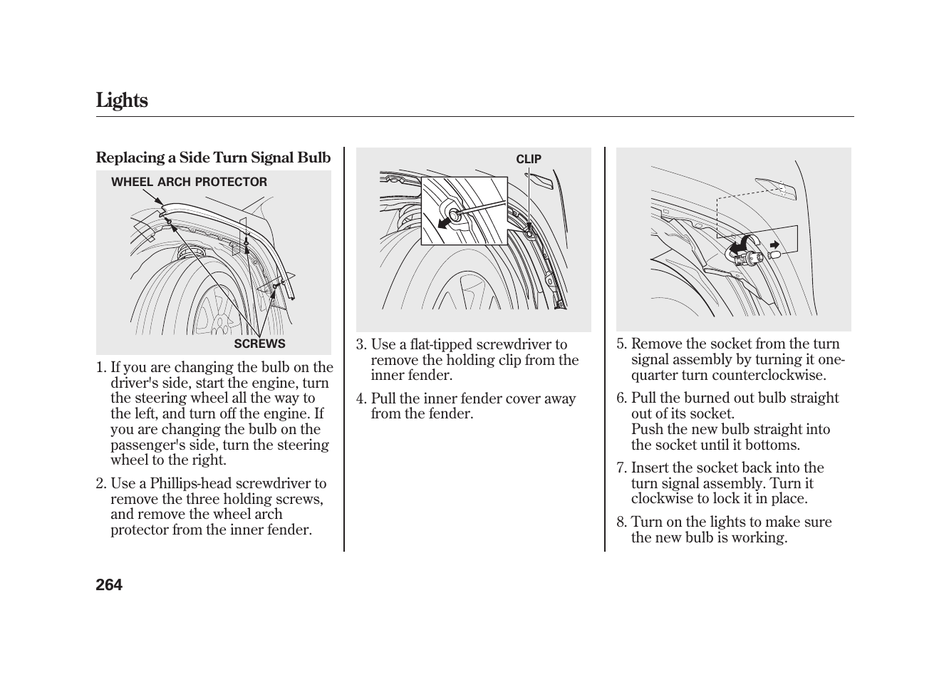 Lights | HONDA 2009 Element User Manual | Page 270 / 346
