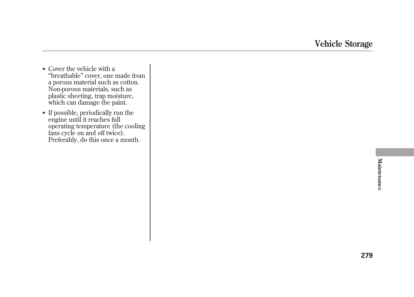 Vehicle storage | HONDA 2009 Element User Manual | Page 285 / 346