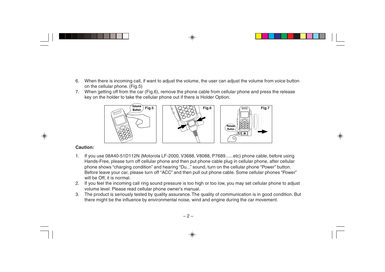 HONDA Hands Free Telephone System User Manual | Page 6 / 12