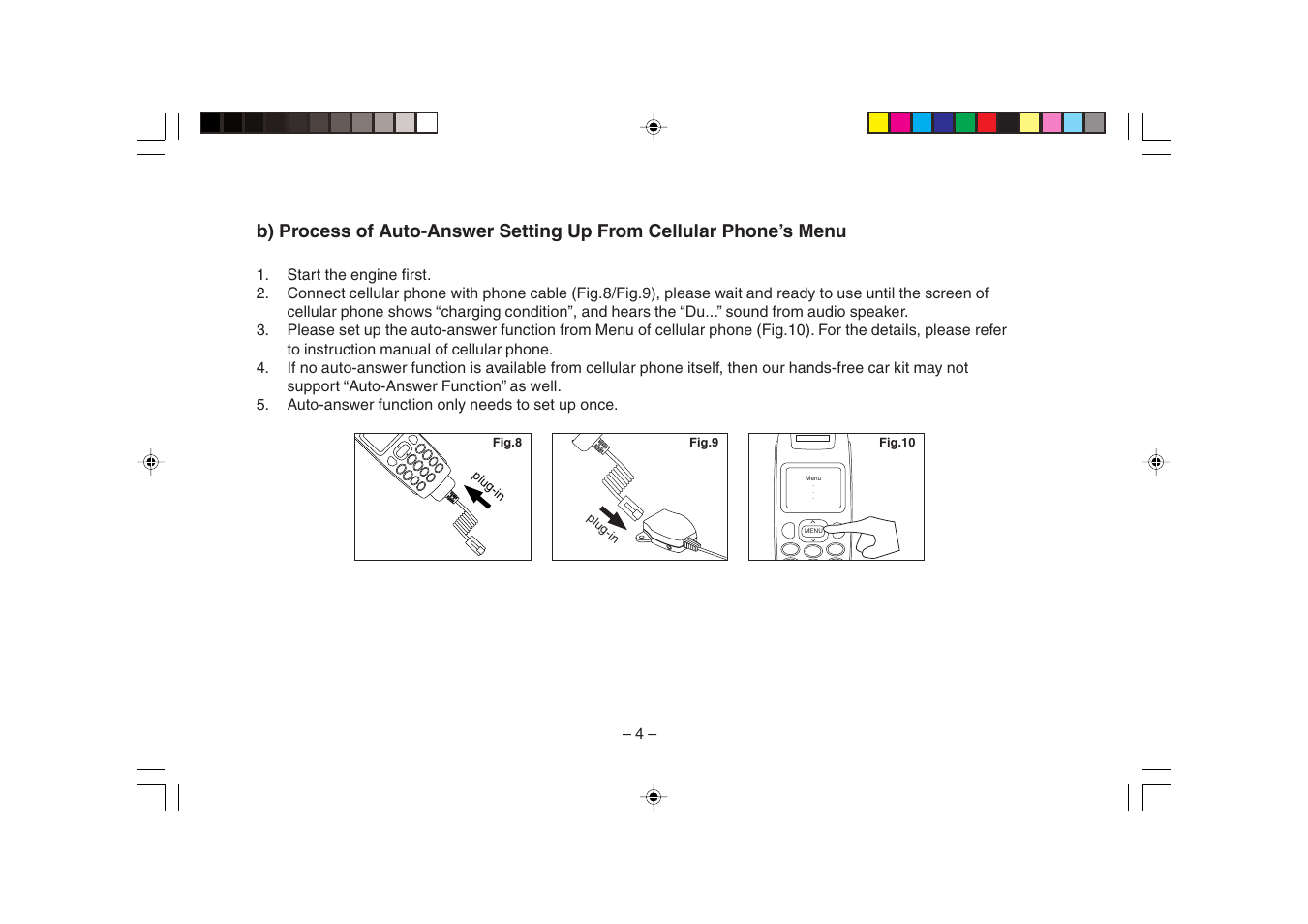 HONDA Hands Free Telephone System User Manual | Page 8 / 12