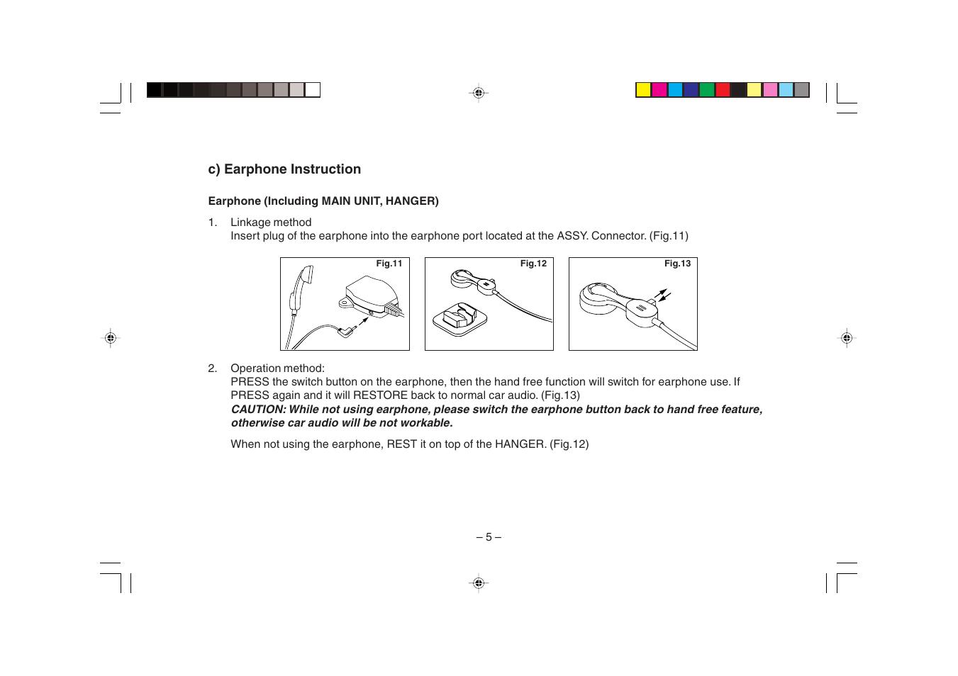 HONDA Hands Free Telephone System User Manual | Page 9 / 12