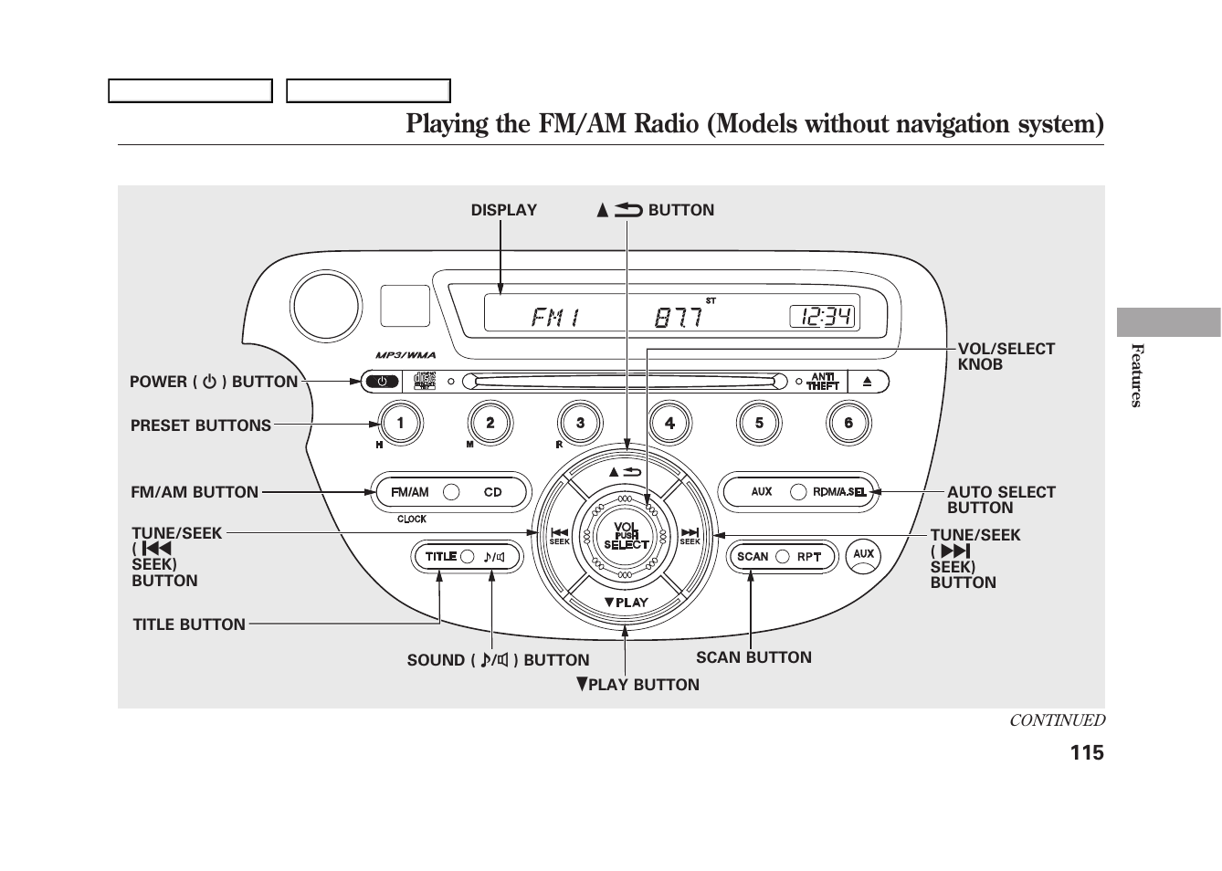 2009 fit | HONDA 2009 Fit User Manual | Page 118 / 352
