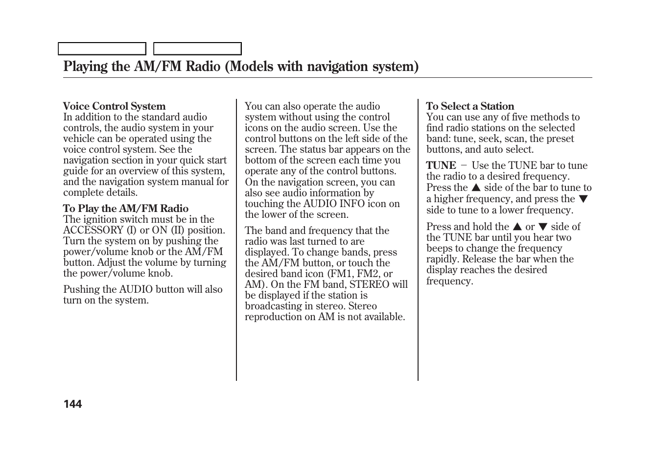 HONDA 2009 Fit User Manual | Page 147 / 352