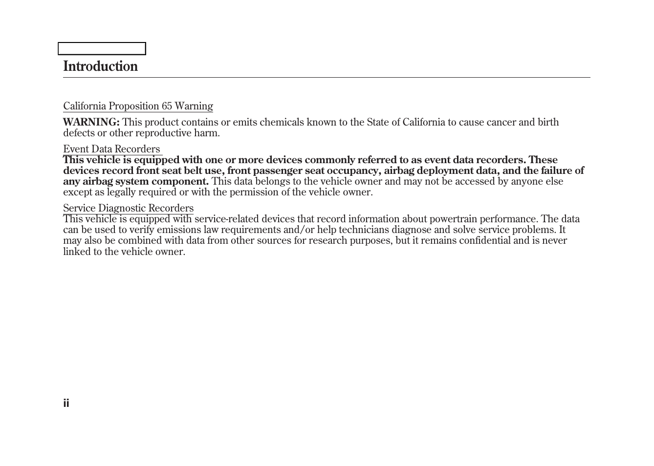Introduction | HONDA 2009 Fit User Manual | Page 2 / 352