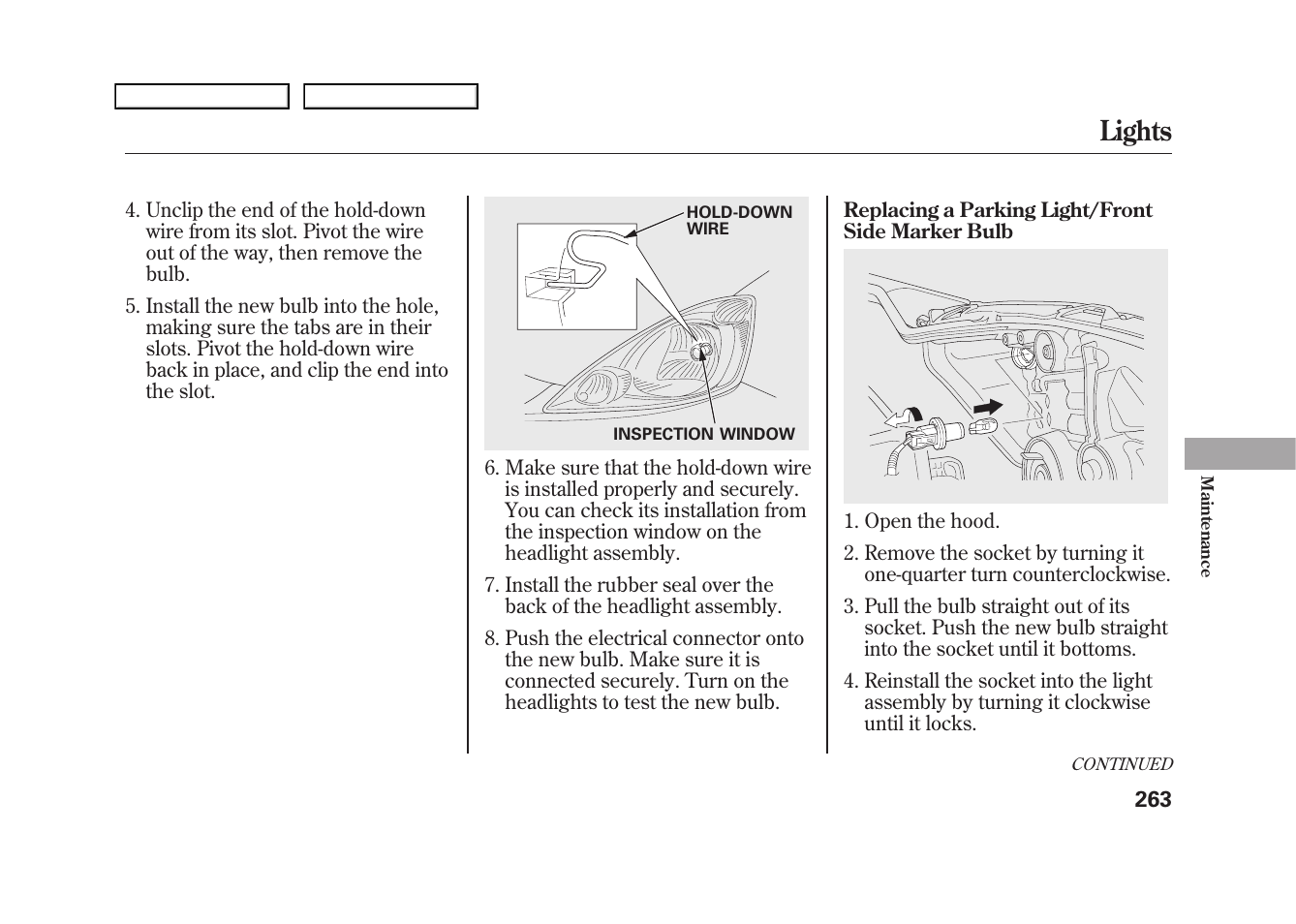 Lights | HONDA 2009 Fit User Manual | Page 266 / 352