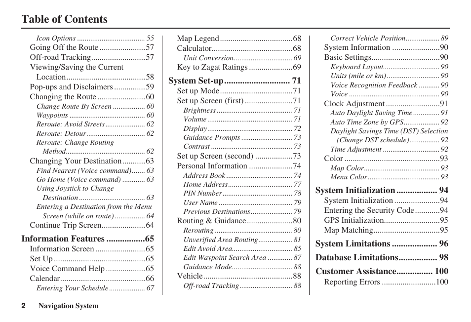 HONDA 2008 Ridgeline 31SJC8100 User Manual | Page 3 / 136