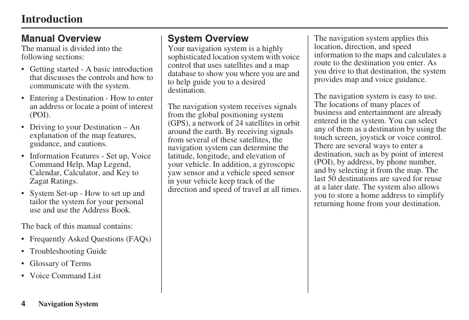 Introduction | HONDA 2008 Ridgeline 31SJC8100 User Manual | Page 5 / 136