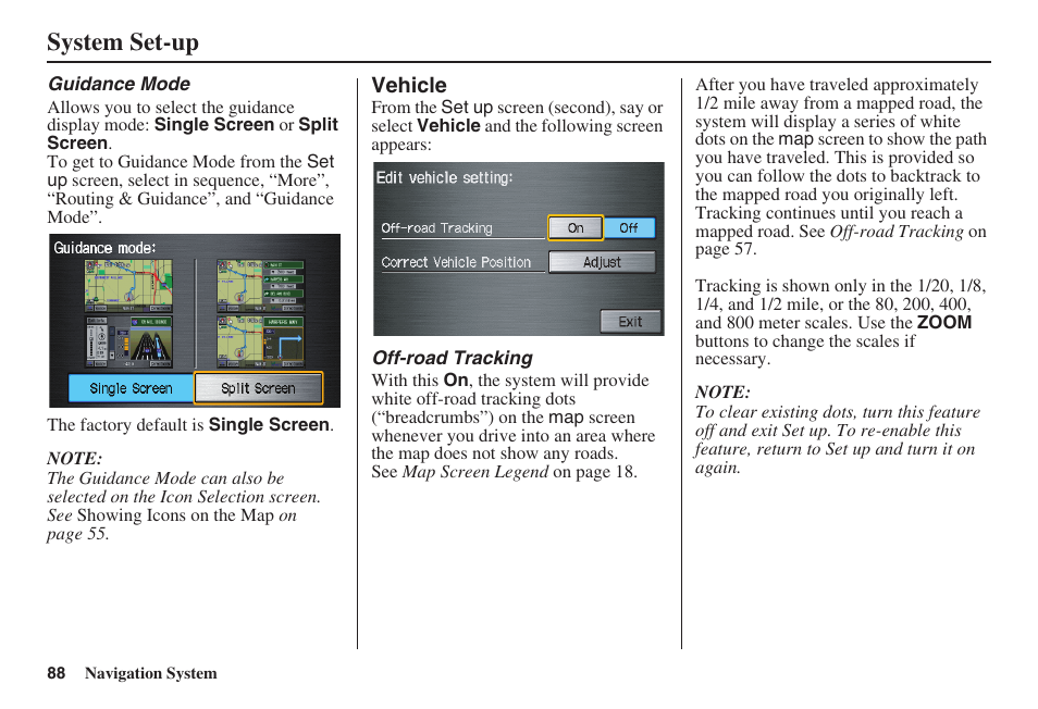 System set-up | HONDA 2008 Ridgeline 31SJC8100 User Manual | Page 89 / 136