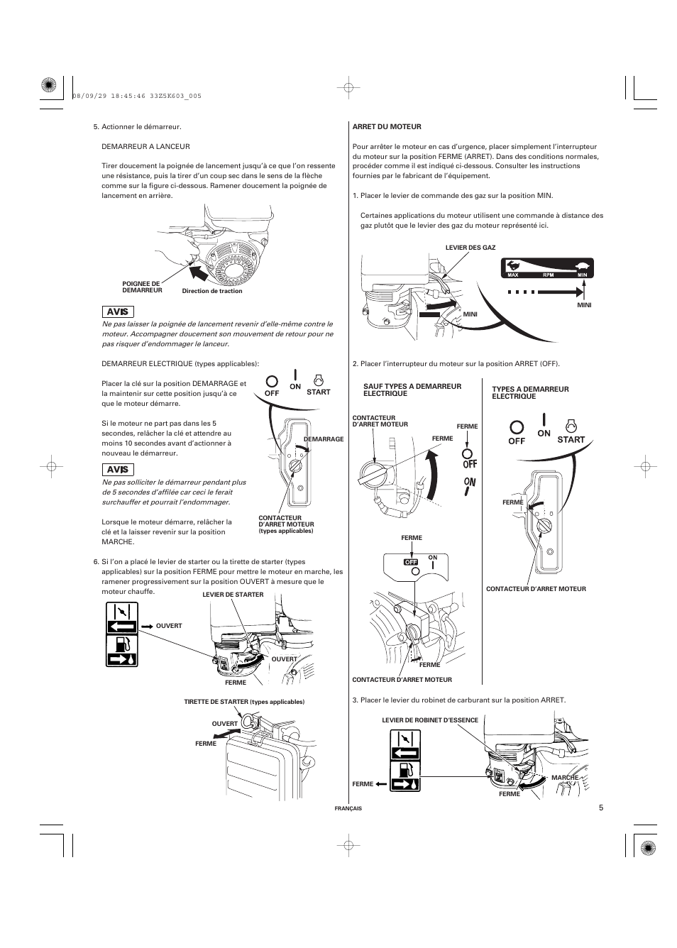 HONDA GX340 User Manual | Page 25 / 60