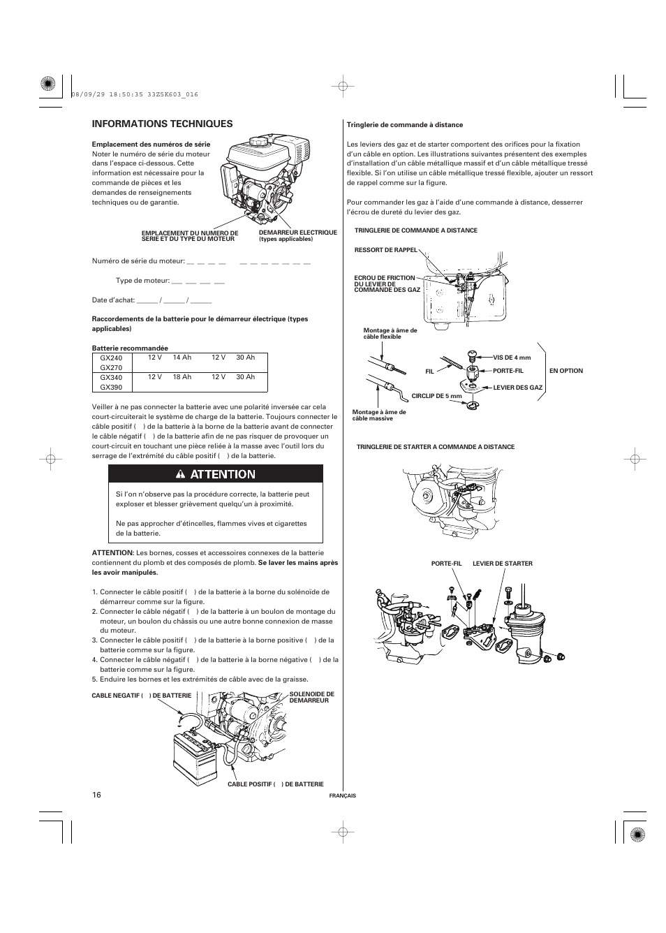 HONDA GX340 User Manual | Page 36 / 60