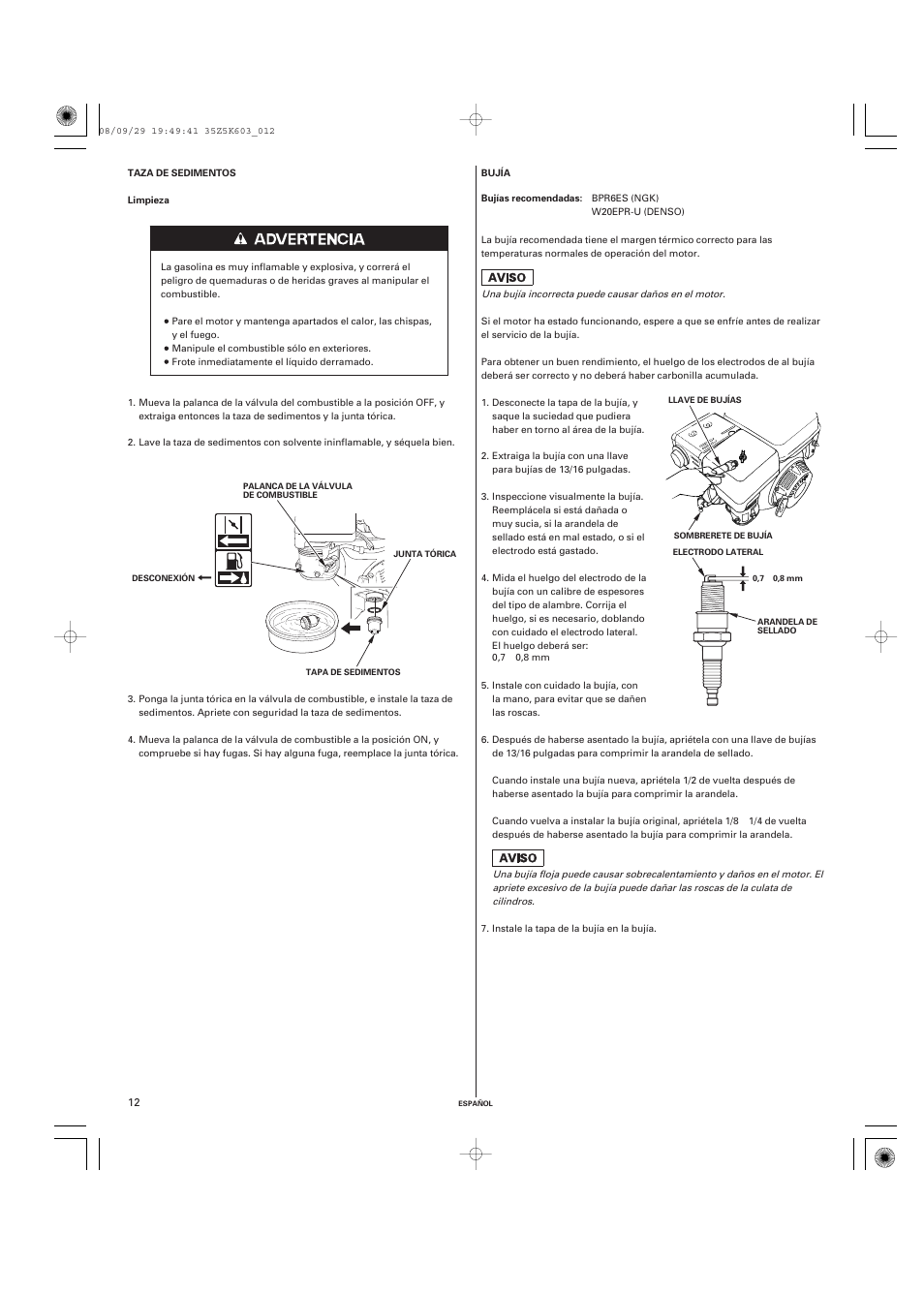 HONDA GX340 User Manual | Page 52 / 60