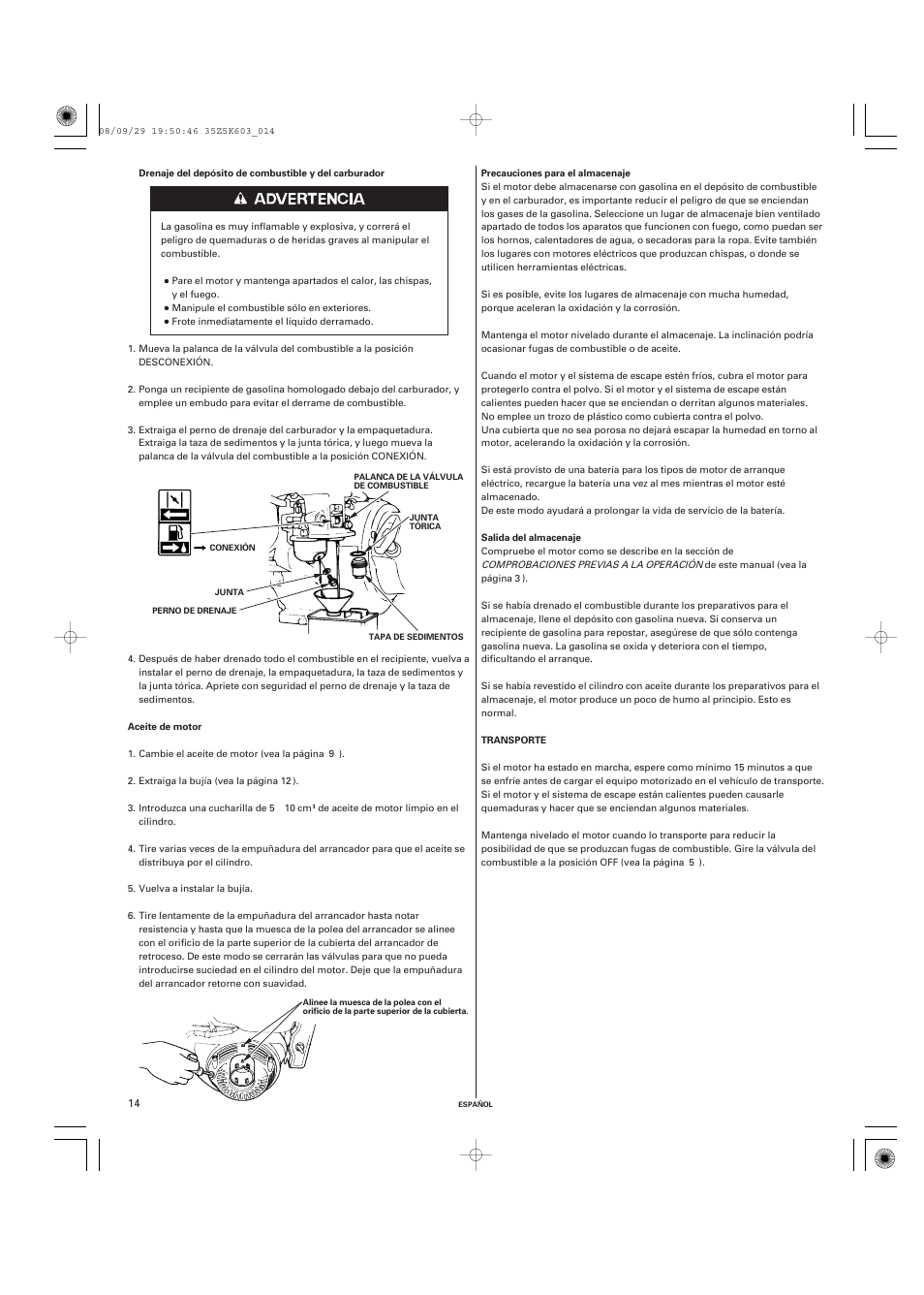 HONDA GX340 User Manual | Page 54 / 60