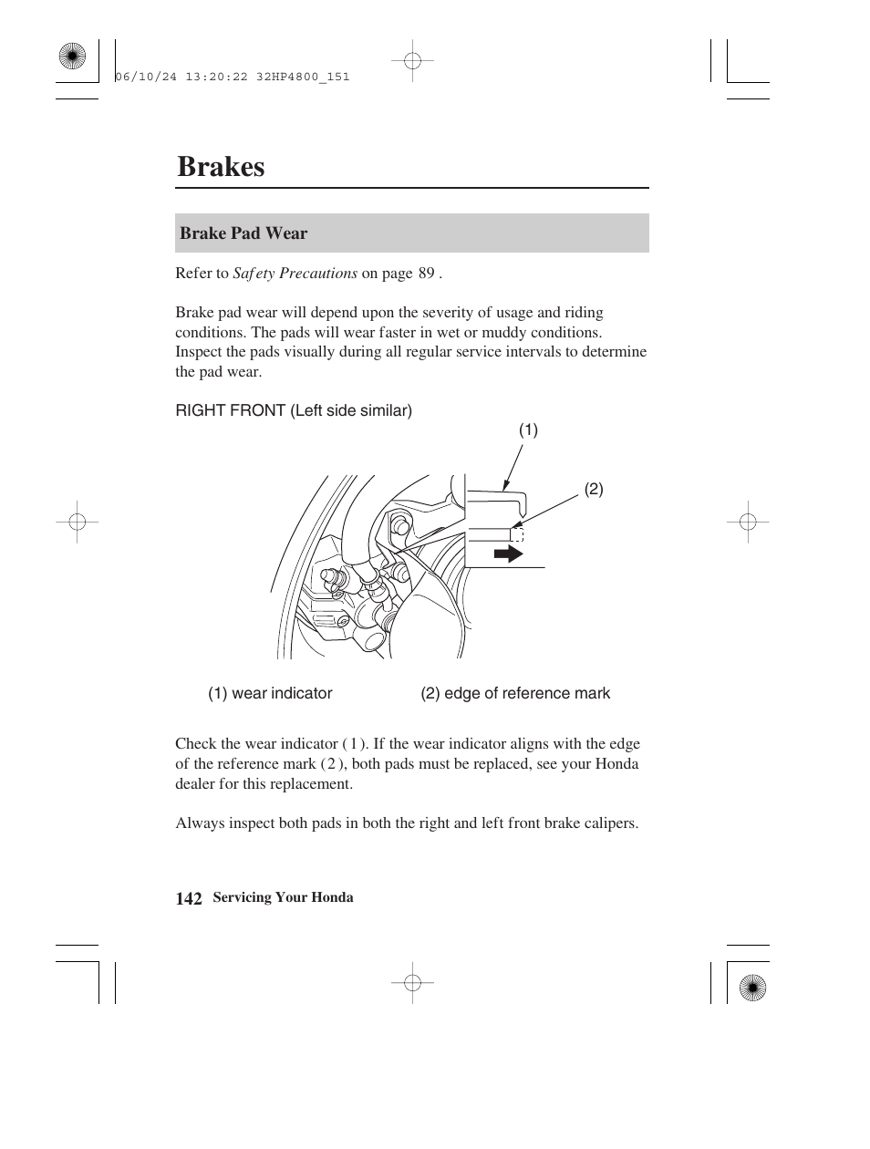 Brakes | HONDA TRX420TE/FE User Manual | Page 150 / 236