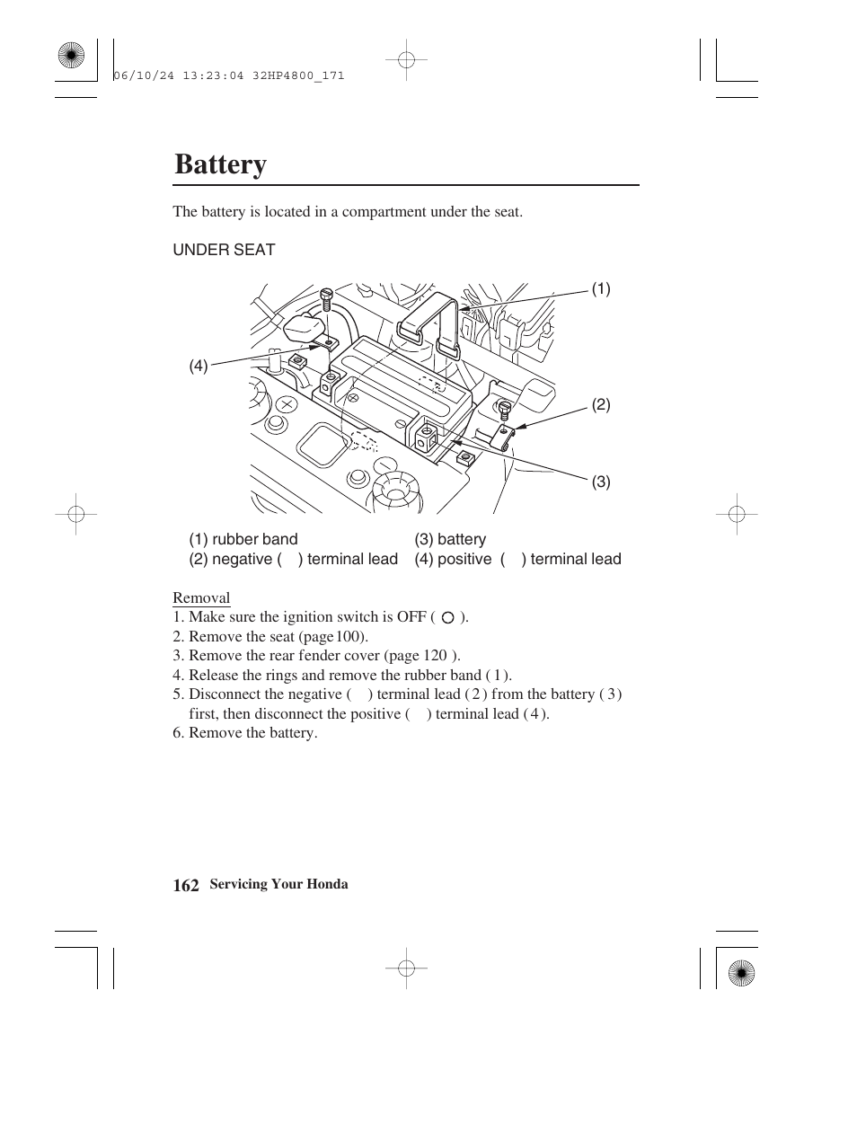 Battery | HONDA TRX420TE/FE User Manual | Page 170 / 236