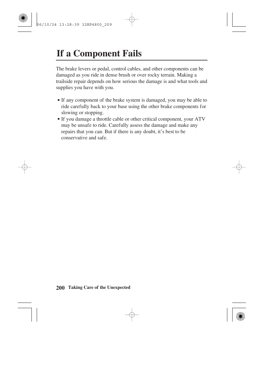 If a component fails | HONDA TRX420TE/FE User Manual | Page 208 / 236