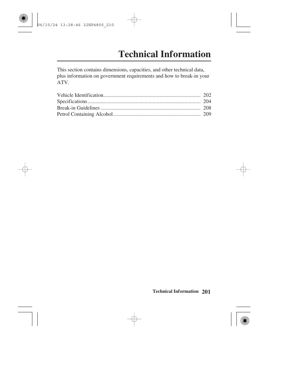 Technical information | HONDA TRX420TE/FE User Manual | Page 209 / 236