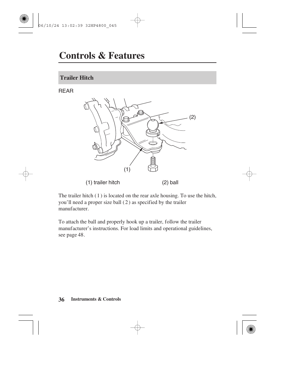 Controls & features | HONDA TRX420TE/FE User Manual | Page 44 / 236
