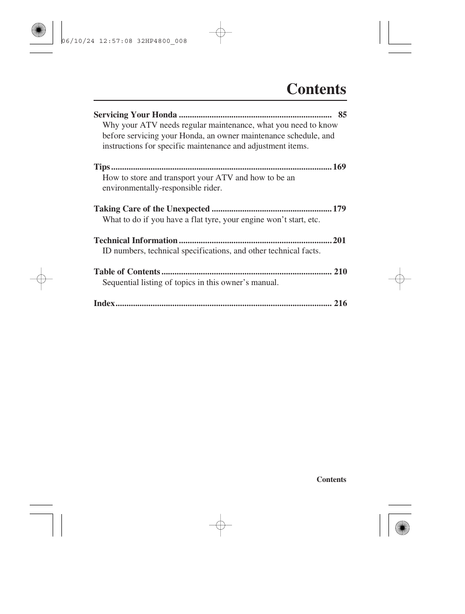HONDA TRX420TE/FE User Manual | Page 7 / 236