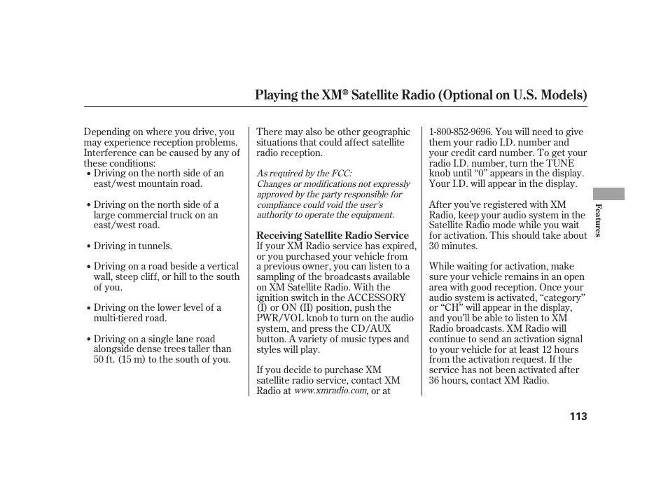 HONDA 2008 S2000 User Manual | Page 119 / 270