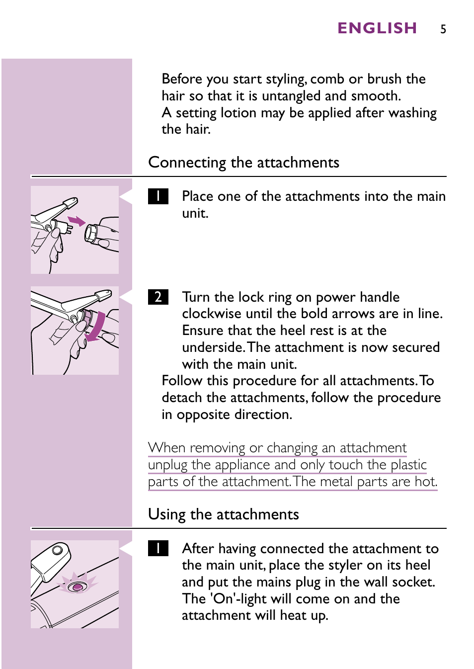 Philips hp4696 00 User Manual | Page 5 / 100