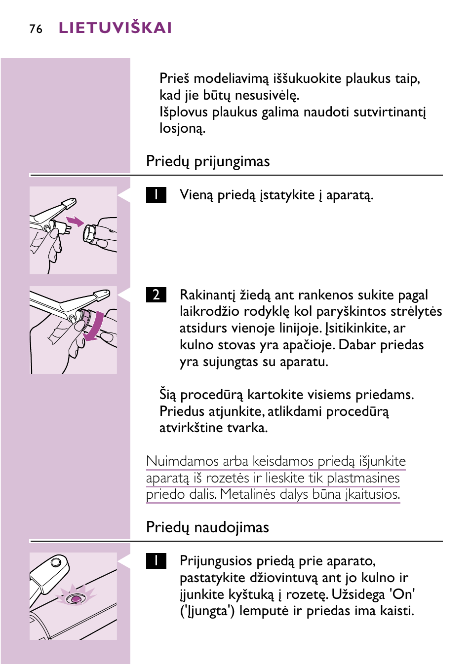 Philips hp4696 00 User Manual | Page 76 / 100